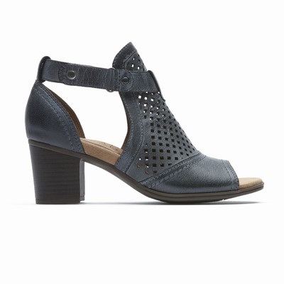 Rockport Cobb Hill Hattie Hi Cuff Heels Damen Schwarz KFA-831260